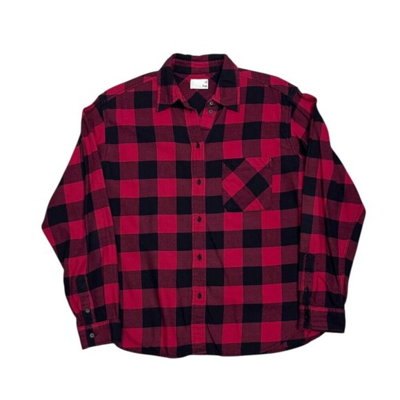 WILFRED Aritzia Plaid Casual Long Sleeve Button Up Shirt Womens Small - Picture 1 of 5